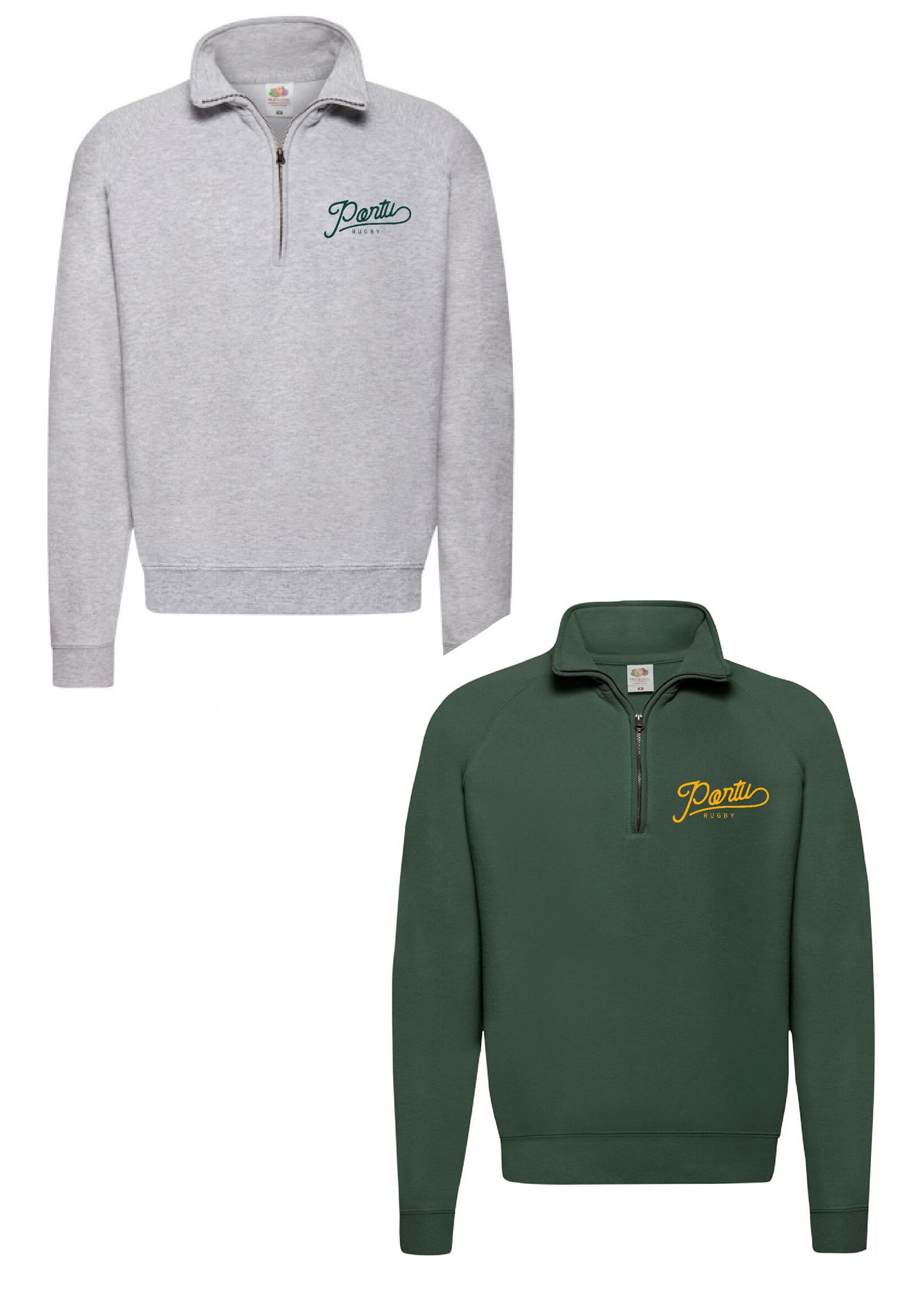 Gris/ Verde Cremallera